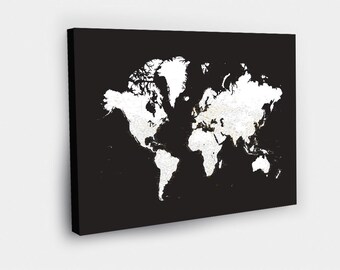 Push Pin World Map Canvas World Map Wall Art World Map - Etsy