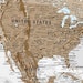 Brown World Map Canvas Poster Personalized Canvas World Map - Etsy