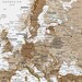 Brown World Map Canvas Poster Personalized Canvas World Map - Etsy