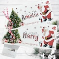 Personalised Christmas Money Wallet  any name can be added,   Complete with Envelope (Santa & Tree)