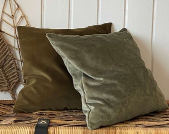 Moss Green, Dark Green, Khaki Color,and 30 Different Color Pillow Cases, King-size pillowcase, 18x18 and all Other Sizes,  (Only Cover)