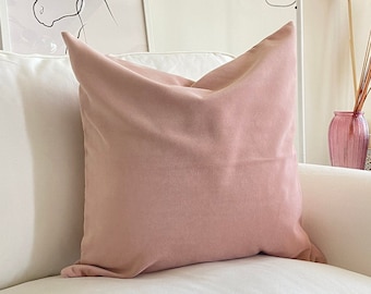 Pink Pillows For Decor, Pink Pillow Cover 16x16, Pillow Set, 18x18 Throw Velvet Pillow, Decorative Cushion (Only Cover)