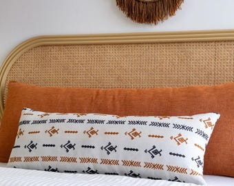 Luxurious Chenille Lumbar Pillow Set - Includes Pillowcase & Insert - Soft, Cozy Decorative Cushion for Home Decor, 14x36" and all sizes