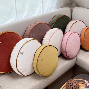 Flat round pillow cheap