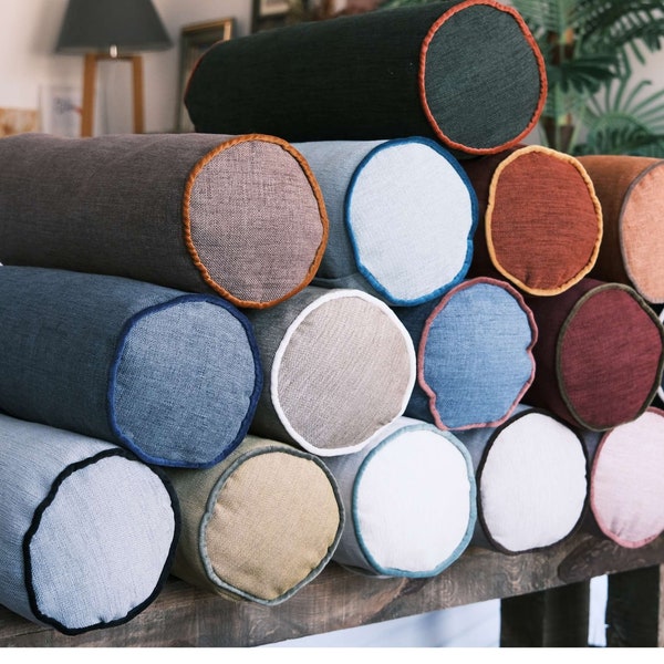 Lumbar Bolster Pillow Cover Etsy