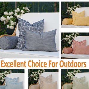 Outdoor Pillow Set, Patio Pillows, Outdoor Sofa Pillows, Durable and Stylish Outdoor Pillowcase, 18x18, 12x20, 6x18 Pillows zdjęcie 10