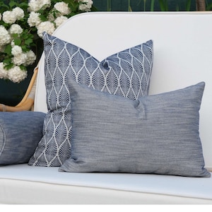Outdoor Pillow Set, Patio Pillows, Outdoor Sofa Pillows, Durable and Stylish Outdoor Pillowcase, 18x18, 12x20, 6x18 Pillows