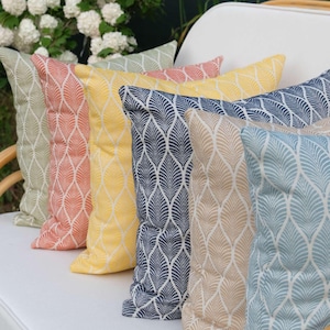 Outdoor Throw Pillows, Patio Pillows, Outdoor Sofa Pillows, Durable and Stylish Outdoor Pillowcase, 18x18, 12x20, 6x20 Pillows