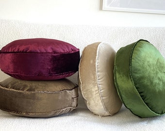 17 color options, 17 color options, Round pillows, Modern Home Accent, Red pillow, Green Pillow, Beige pillow(Pillow insert included)