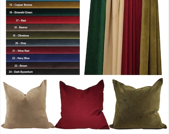 Solid Color Velvet Pillow, Solid Throw Pillow, Various Options for Decorative Pillows, Touch Pillows, Cushions, Sofa Pillow, lumbar pillow