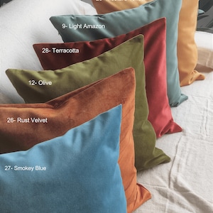 Indoor Pillow Covers Decorative Home Decor Solid color Designer Throw Pillow Covers You Choose ANY SIZE