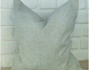 Melange Beige Linen Pillow, Linen Pillow Cover, Beige Throw Pillow, Beige Pillow case, 24x24 linen pillow shams