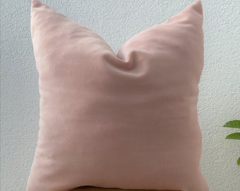 Almohada de terciopelo rosa rubor, almohada de tiro rosa, varias opciones para almohadas decorativas, almohadas táctiles, cojines, almohada de sofá, almohada lumbar
