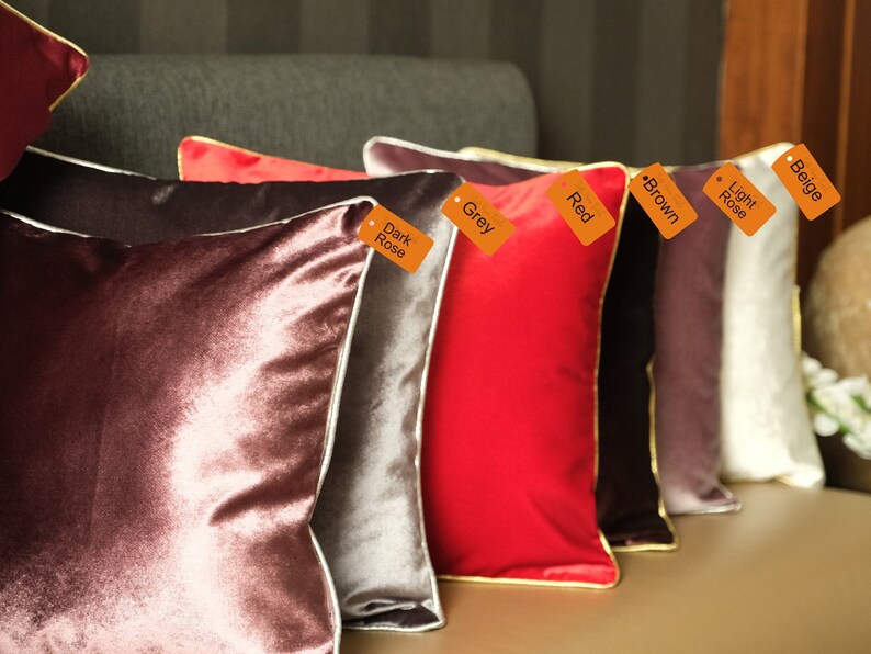 Black Velvet Throw Pillows Black Pillow Covers Black Etsy