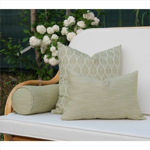 Outdoor Pillow Set, Patio Pillows, Outdoor Sofa Pillows, Durable and Stylish Outdoor Pillowcase, 18x18, 12x20, 6x18 Pillows zdjęcie 4