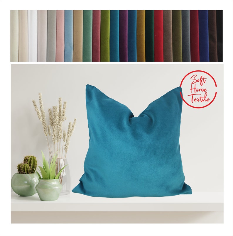 Mocha Color Velvet Pillow Solid Throw Pillow Various Options Etsy