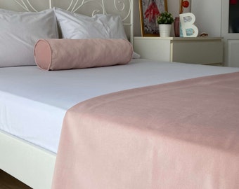 Pink Velvet Bed Runners For Bedrooms, All Sizes Hotel Bed Runners, Luxury Velvet Bed Runner, Bed Scarf, Twin Full King Queen Size Runner