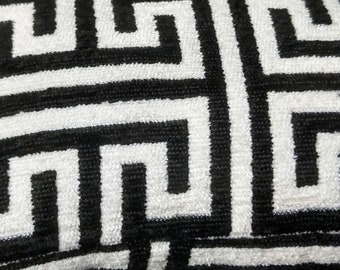 Geometric Pattern Upholstery Fabric, Greek Key Pattern, Fabric Roll Width 1.54 yards / 140 cm