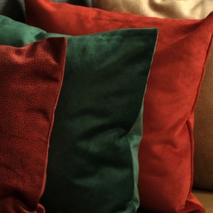 Cuscini in velluto solido, cuscino per decorazione domestica, fodera per cuscino in velluto verde opaco, stili diversi, cuscino decorativo, 18x18&quot;, 20x20