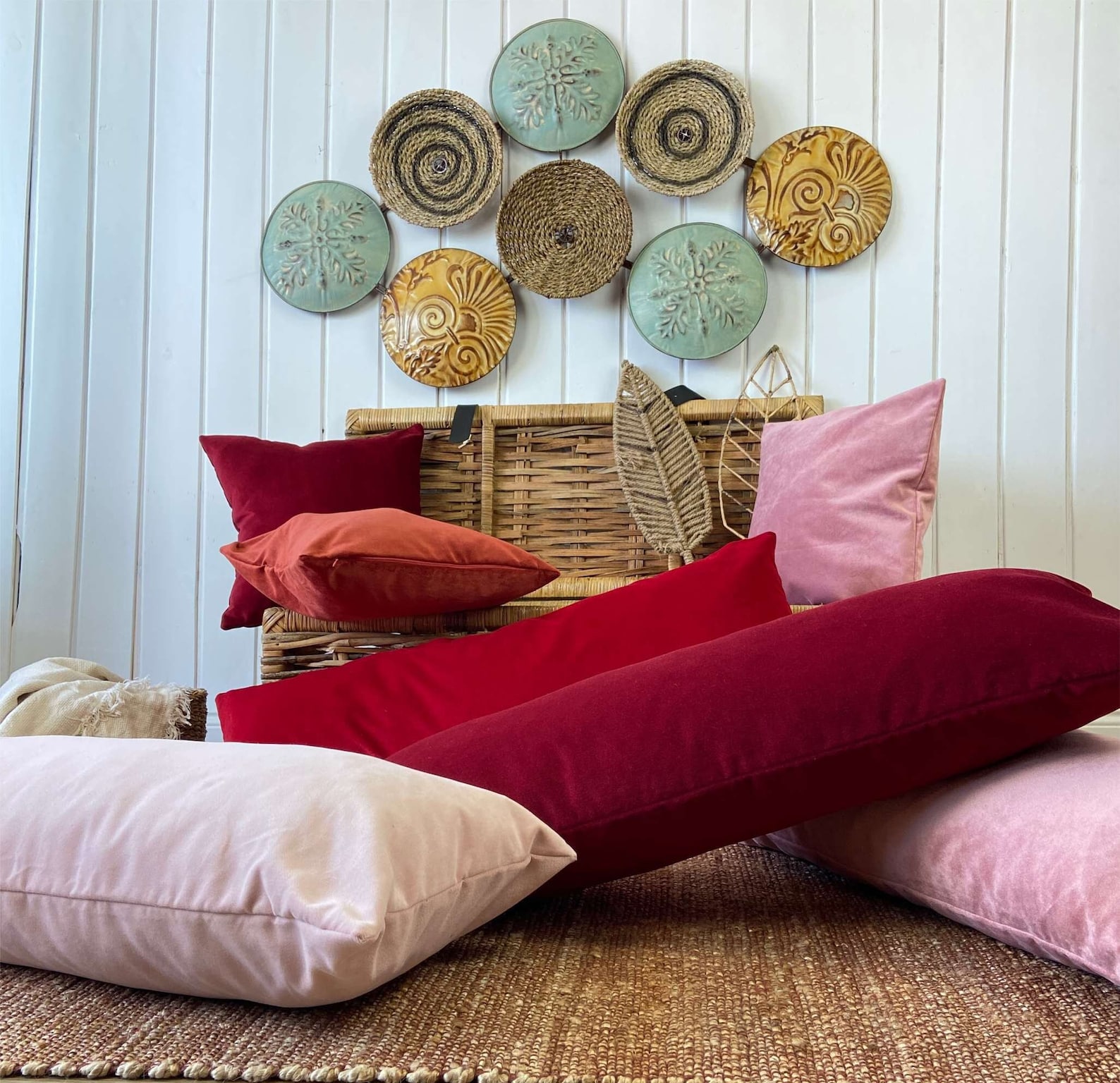 Blush Pink Pillow Cover Blush Pink Velvet Pillow All Size Etsy