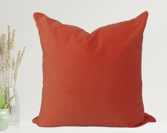 Orange Tone Pillow Cover, Orange Velvet Pillow, All Size Pillows Custom, Orange Pillow, Velvet Pillow Cover, Velvet Cushion Cover