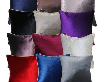 Decorative Pillow, Excellent Claret Decorative Velvet Pillows, 12 color  Velvet Throw Pillows, Claret Velvet Hand- Made Pillows