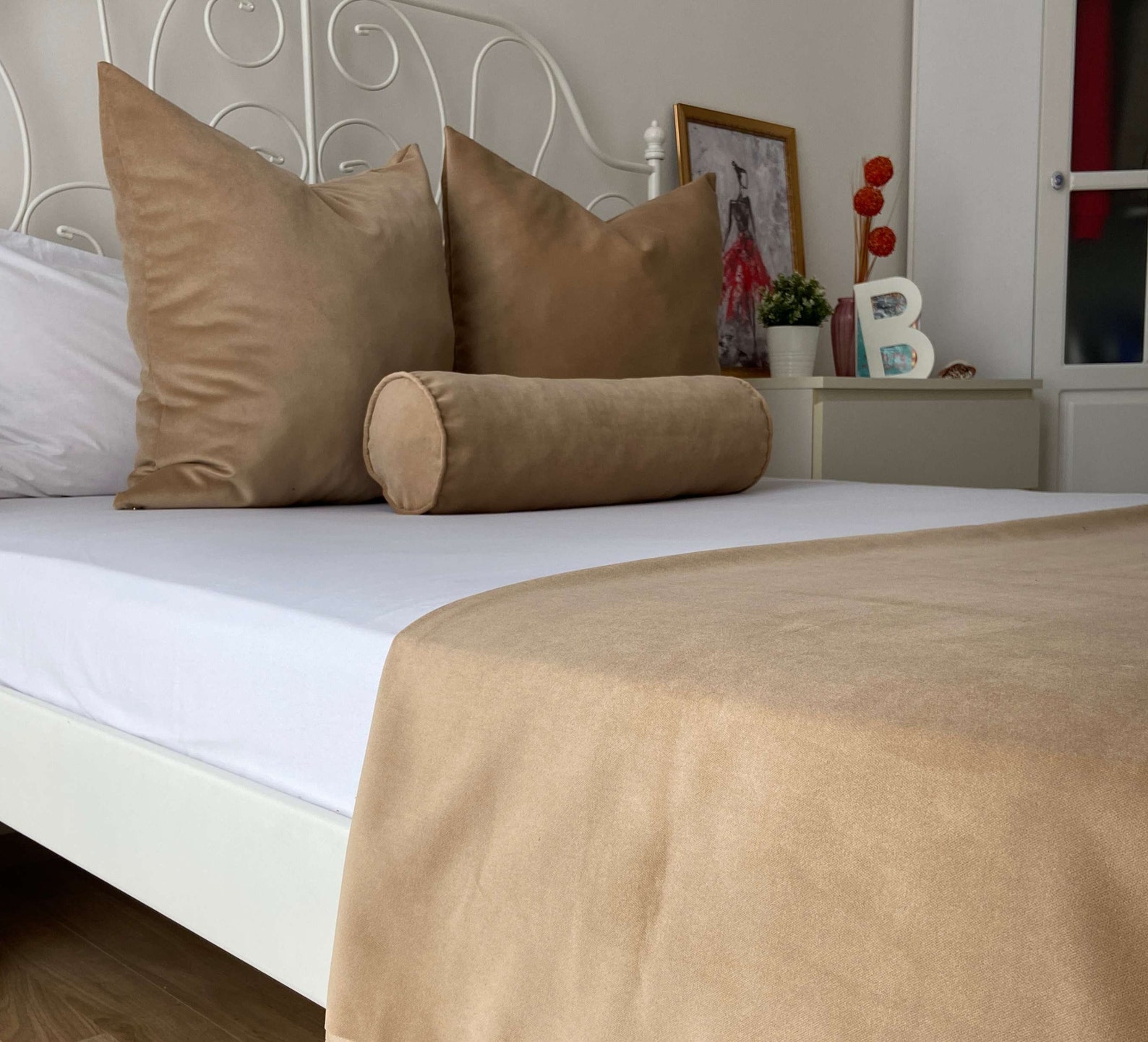 Luxury Velvet Bed Runners, Double-Sided Bed Scarves Bed Cover Protection Bedspreads For Hotel Bedroom, Navy, 45 * 260cm For 2m Bed