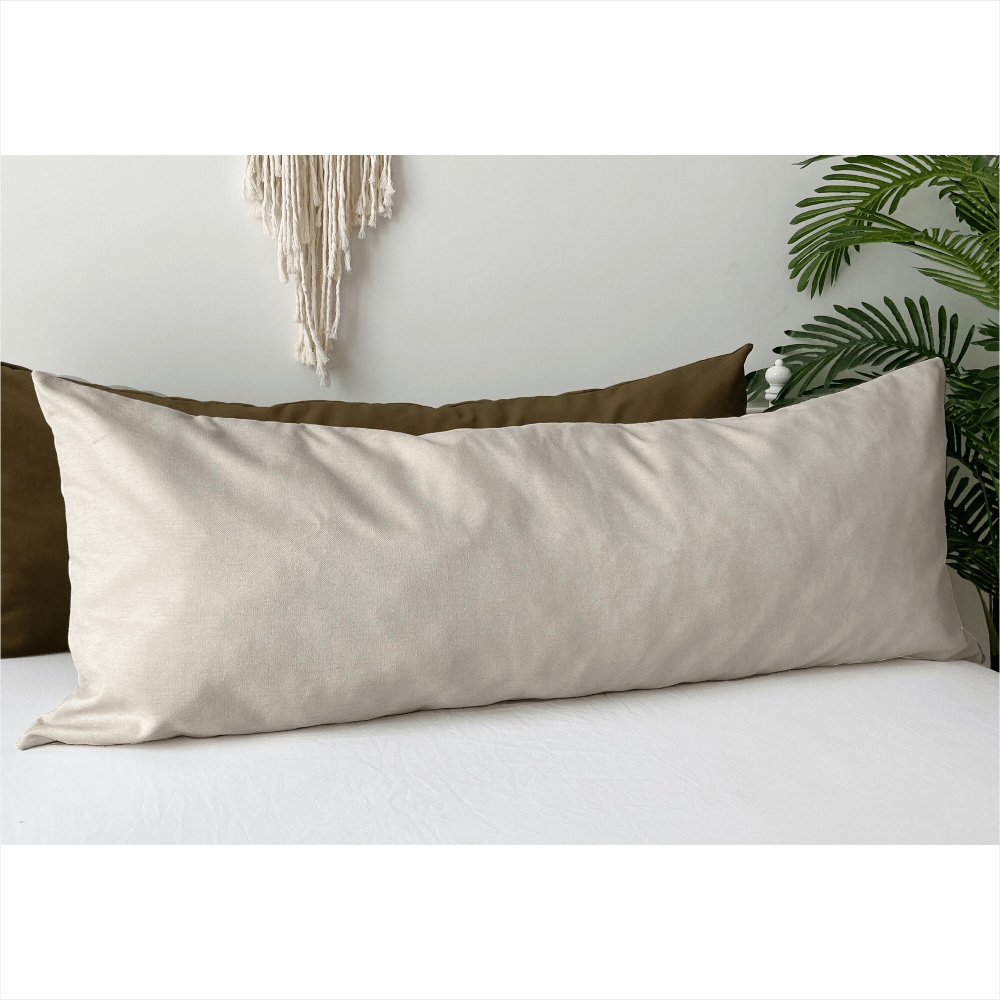 Natural Colors Linen body pillow cover Long body pillow case