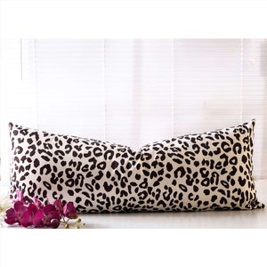 Leopard Print Throw Pillows, Animal Print Pillows, Leopard Pillow Cases, Velvet Leopard Cushion, Snow leopard pillow, 20x20, 18x18, 22x22 image 2