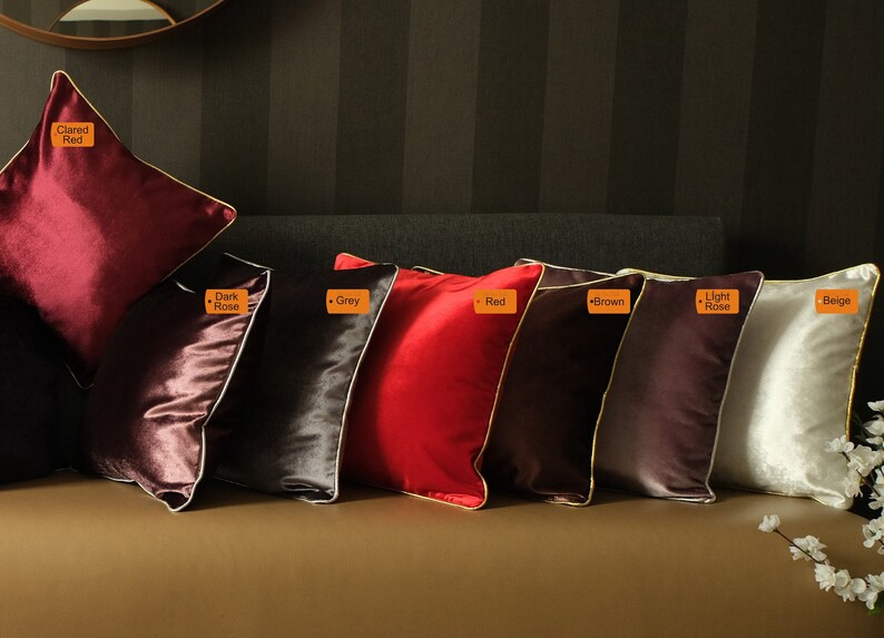 Glamorous First Quality Decor Pillow Navy Blue Color Pillow Etsy