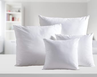 Insertos de almohada cuadrados de 20x20 pulgadas, inserto de almohada de relleno de poliéster, insertos de almohada de fibra de silicona antialérgicos (inserto de almohada de 50x50 cm)