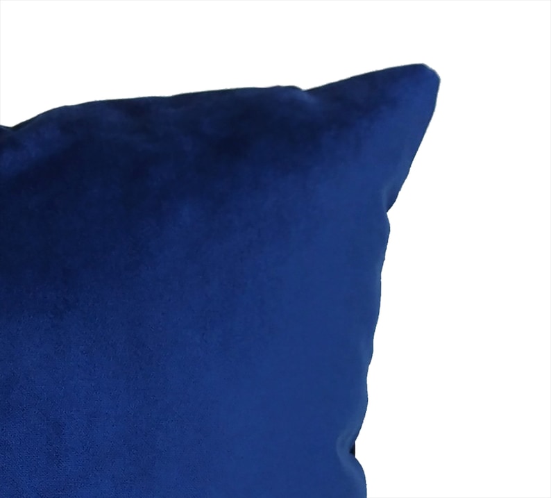 Navy Blue Velvet Pillow Velvet Throw Pillows Decorative Etsy