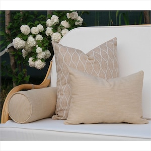 Outdoor Pillow Set, Patio Pillows, Outdoor Sofa Pillows, Durable and Stylish Outdoor Pillowcase, 18x18, 12x20, 6x18 Pillows zdjęcie 6