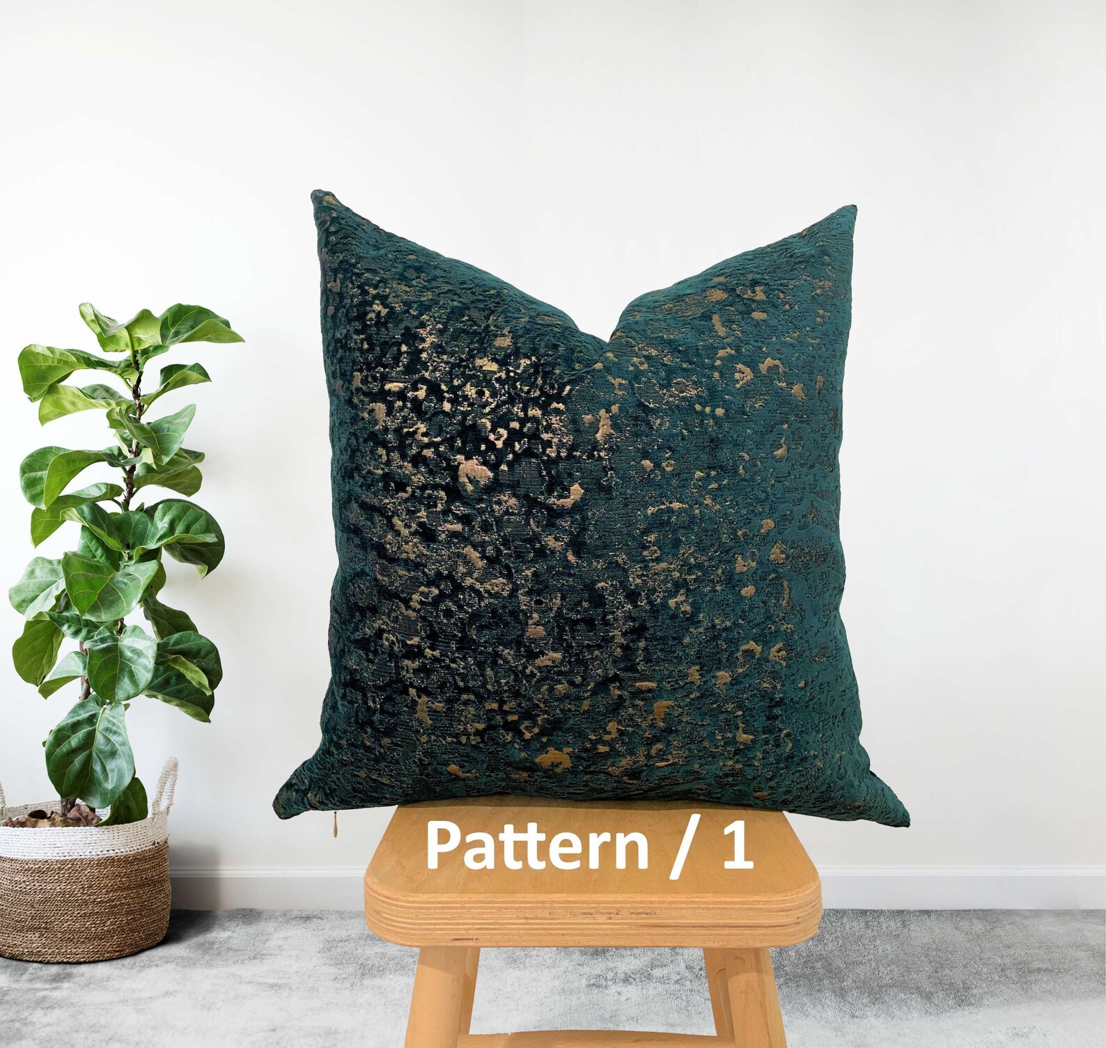 Dark Green Decorative Pillow Covers Geometric Key Pattern - Etsy
