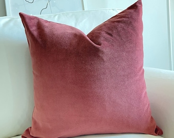 Brick Tone Throw Pillows, Brick Decorative Pillow Cover 16x16, 18x18 Throw Velvet Pillow, Decorative Cushion (Only Cover)