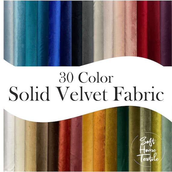 Velvet fabric by the yard discount