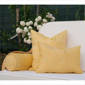 Outdoor Pillow Set, Patio Pillows, Outdoor Sofa Pillows, Durable and Stylish Outdoor Pillowcase, 18x18, 12x20, 6x18 Pillows zdjęcie 7