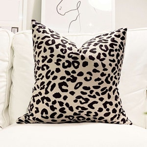 Leopard Print Throw Pillows Animal Print Pillows Leopard Pillow Cases Velvet Leopard Cushion Snow Leopard Pillow 20x20 18x18 22x22 Etsy