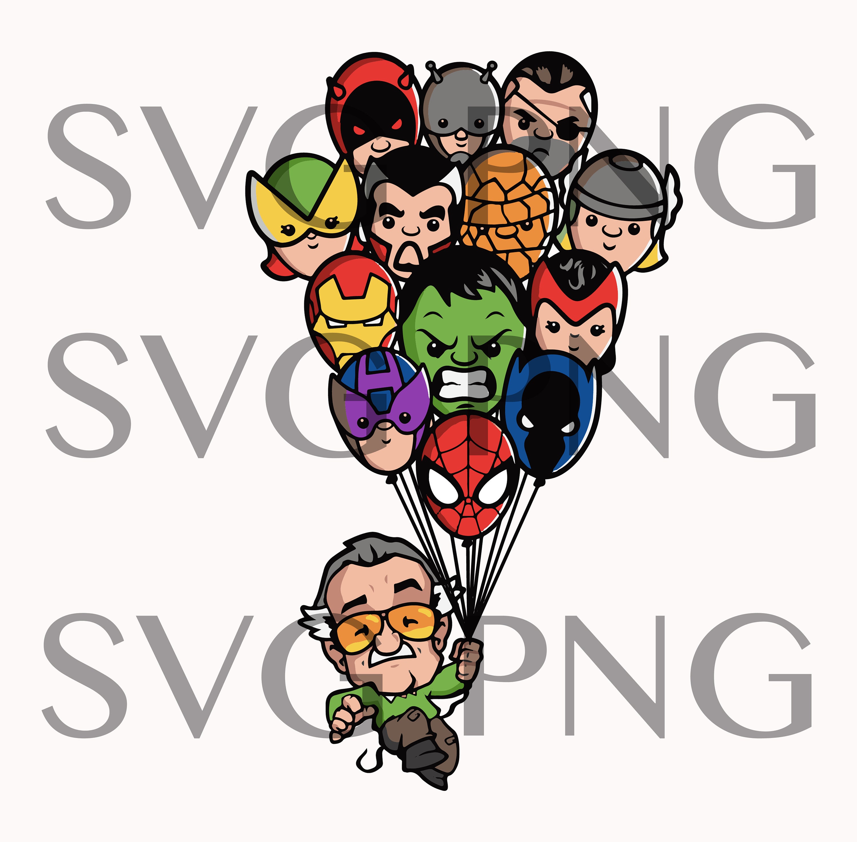Download Stan Lee Super hero Marvel SVG DXF PNG Eps Cut Files | Etsy