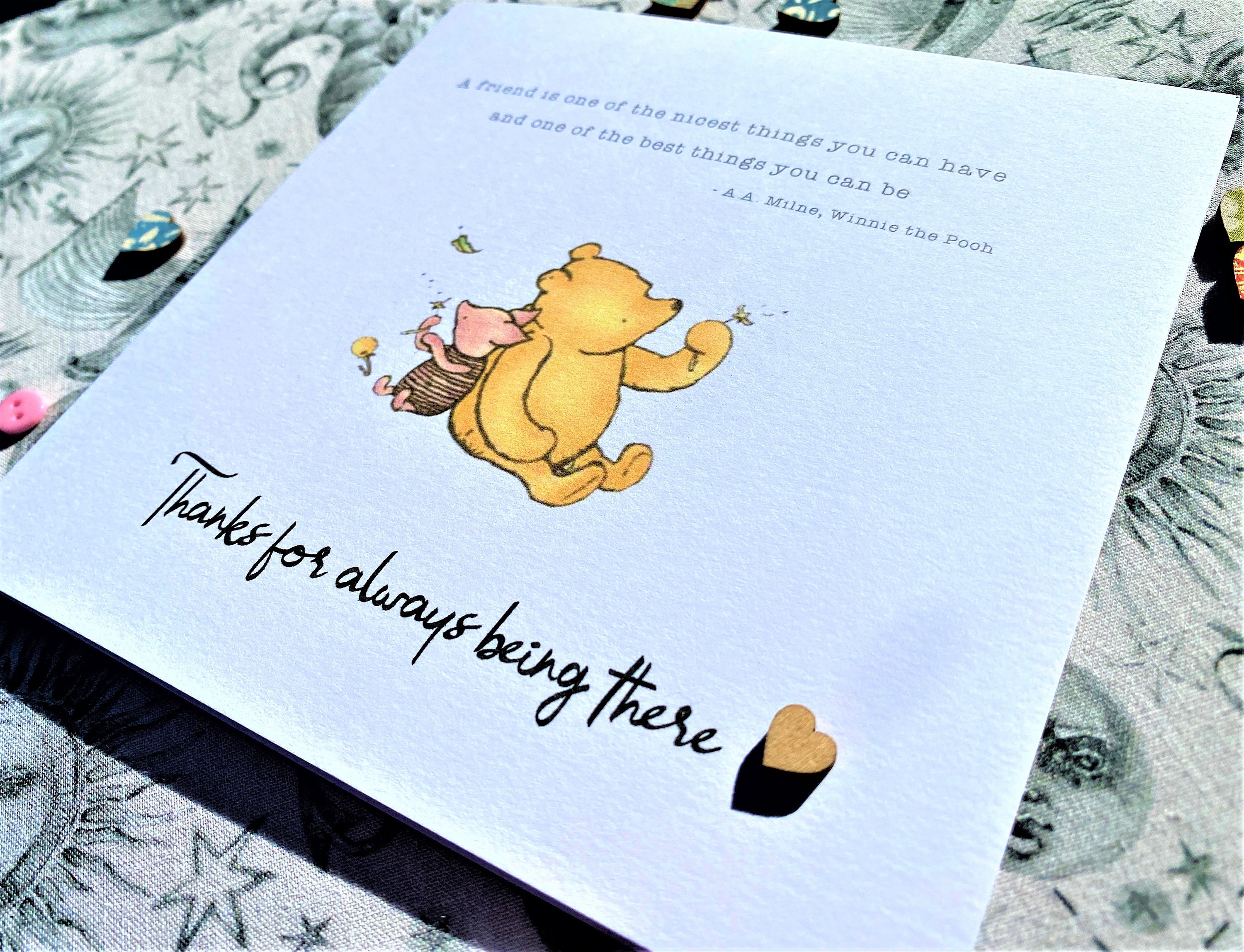 Friendship - Thank You / Thinking of You - Friend - Card - Winnie the…