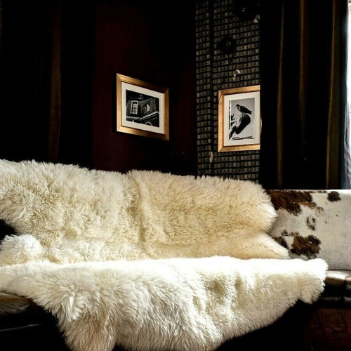 Sheepskin Rug Natural Sexto Soft Thick & Shaggy Large 6 Pelt Etsy UK