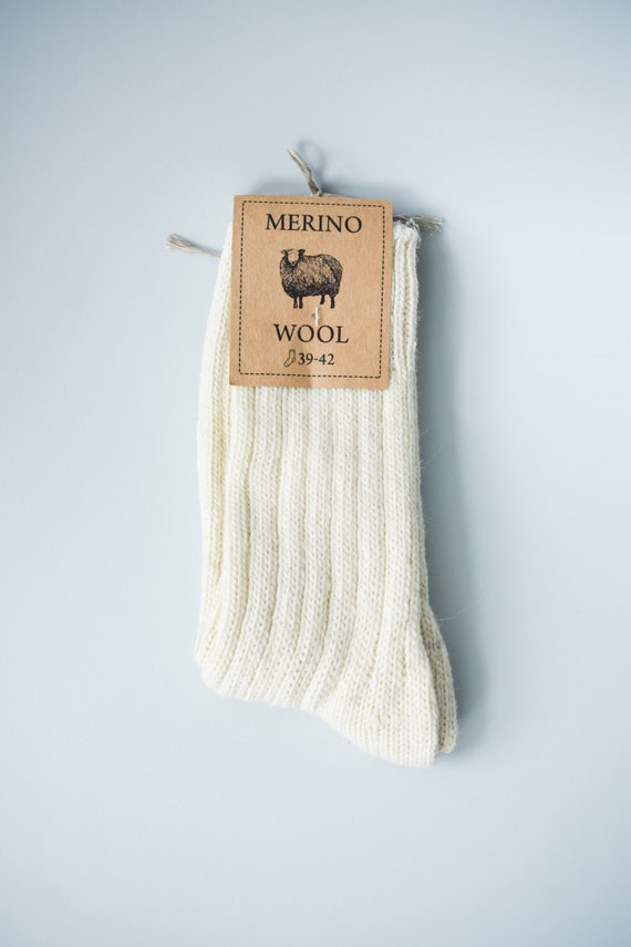 Chaussettes mérinos, 100% laine mérinos, douces et chaudes, tailles  unisexes -  France