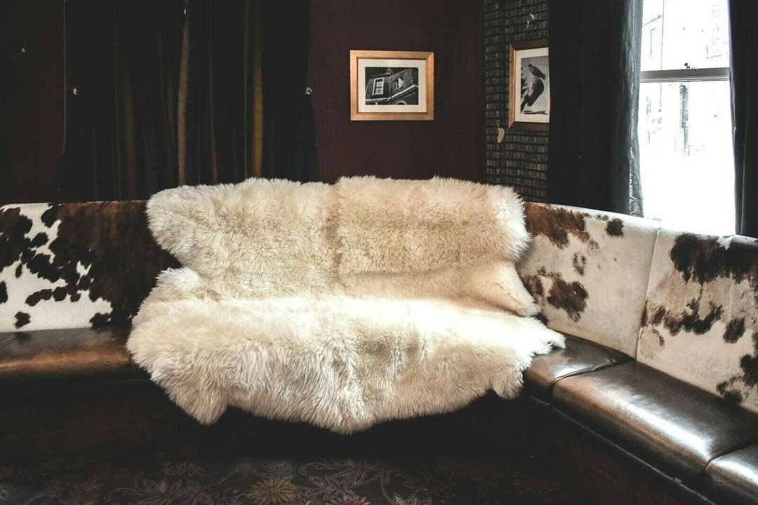 Sheepskin Rug Natural Sexto Soft Thick & Shaggy Large 6 Pelt Etsy UK