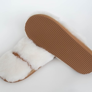 Sheepskin Home Slippers Thick Wool Shoes Boots Warm Cozy Fur Hard Sole Ladies/Women