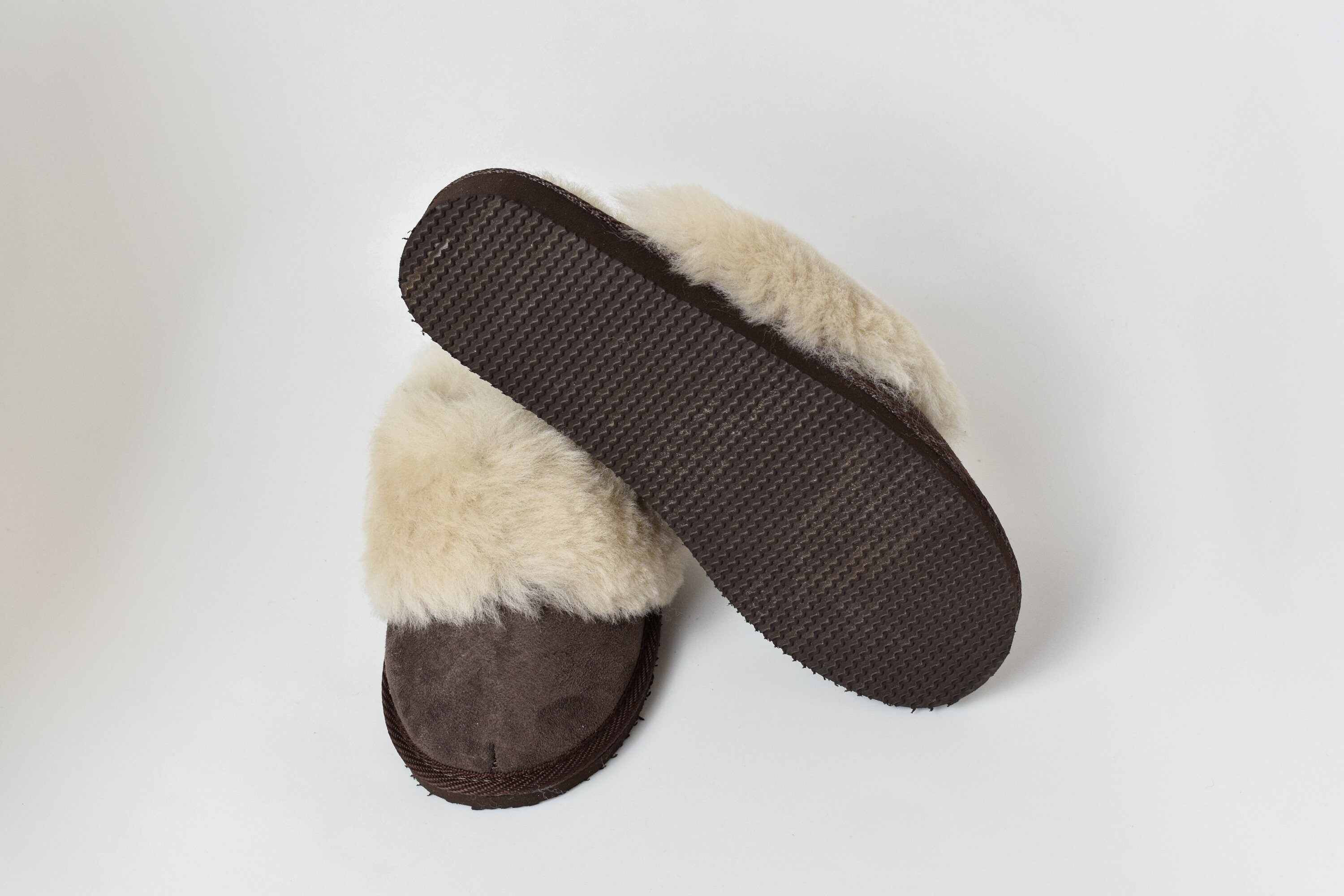 chestnut sheepskin slippers