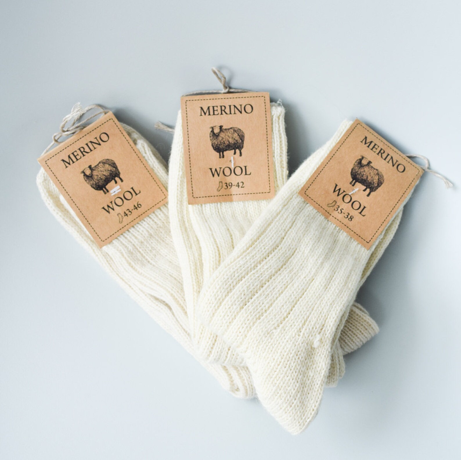 Merino Socks 100% Merino Wool Soft and Warm Unisex Sizes - Etsy