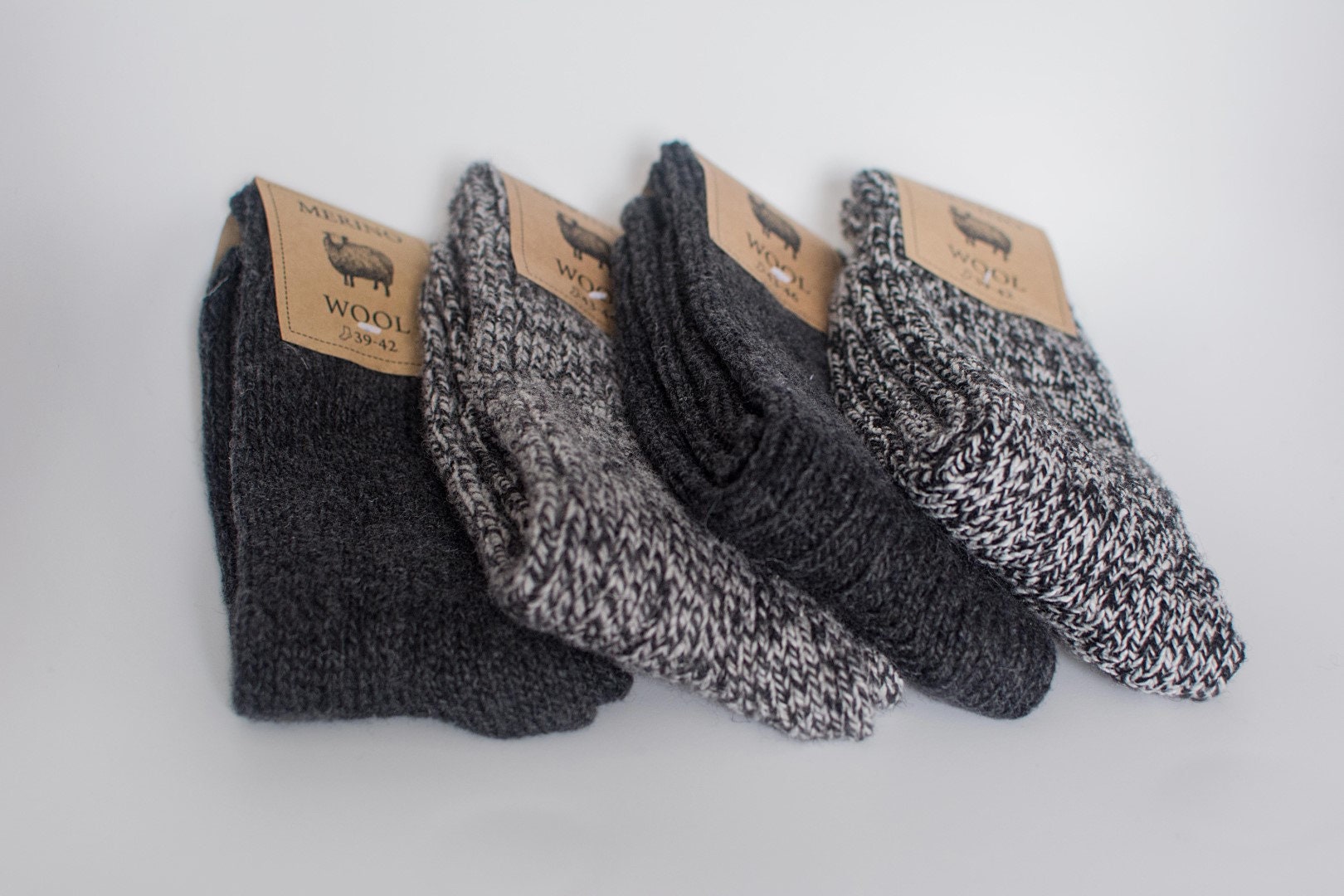 BONANGEL Thin Merino Wool Socks For Men