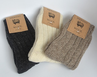 Merino Socks, 100% Merino Wool, Soft and Warm, Unisex Socks Very Thick!!!