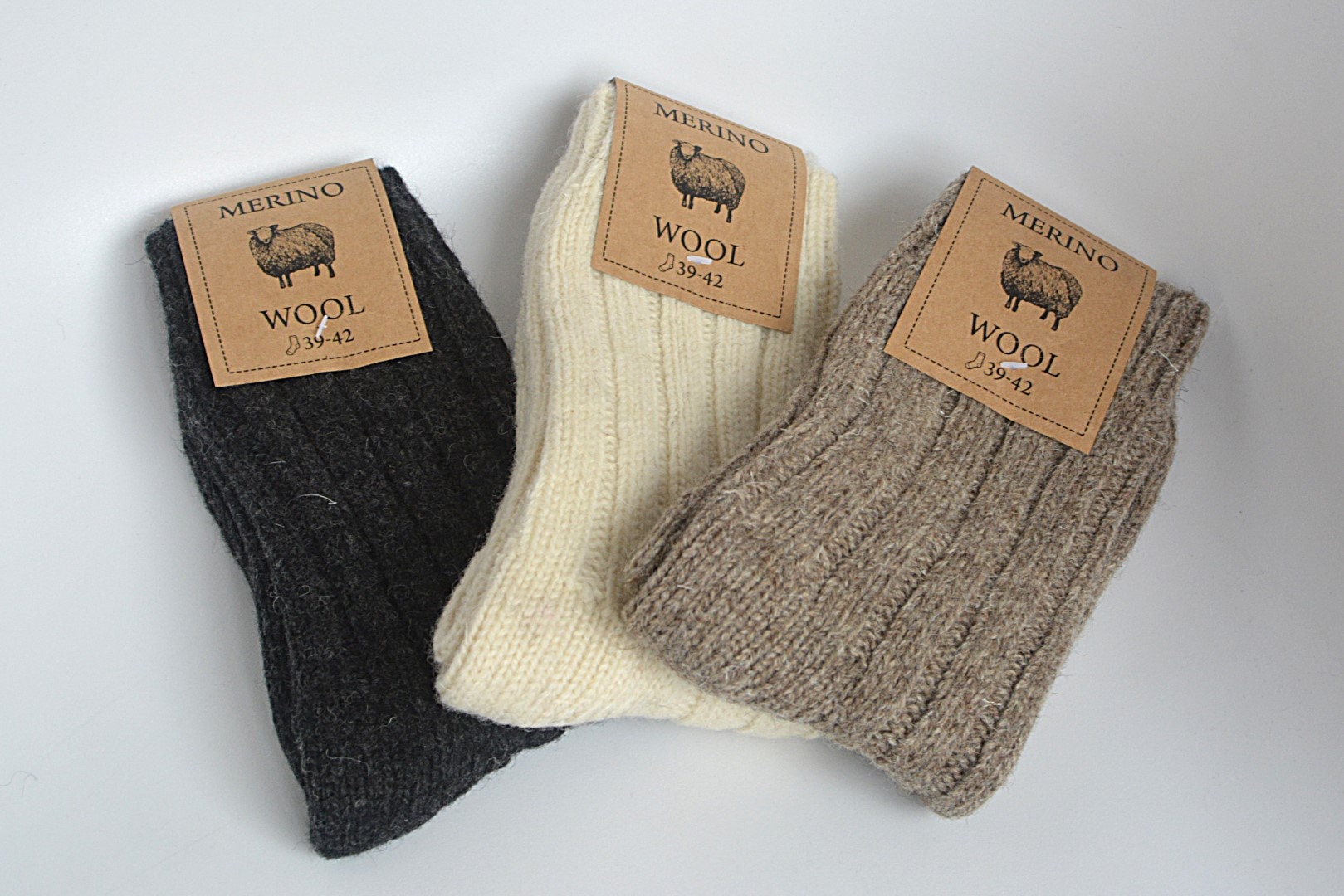 Merino Socks, 100% Merino Wool, Soft and Warm, Unisex Socks Very