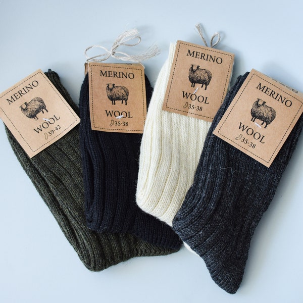 Merino Socks, 100% Merino Wool, Soft and Warm, Unisex Sizes!!!